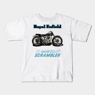 Vintage Royal Enfield Special Bullet Scrambler Kids T-Shirt